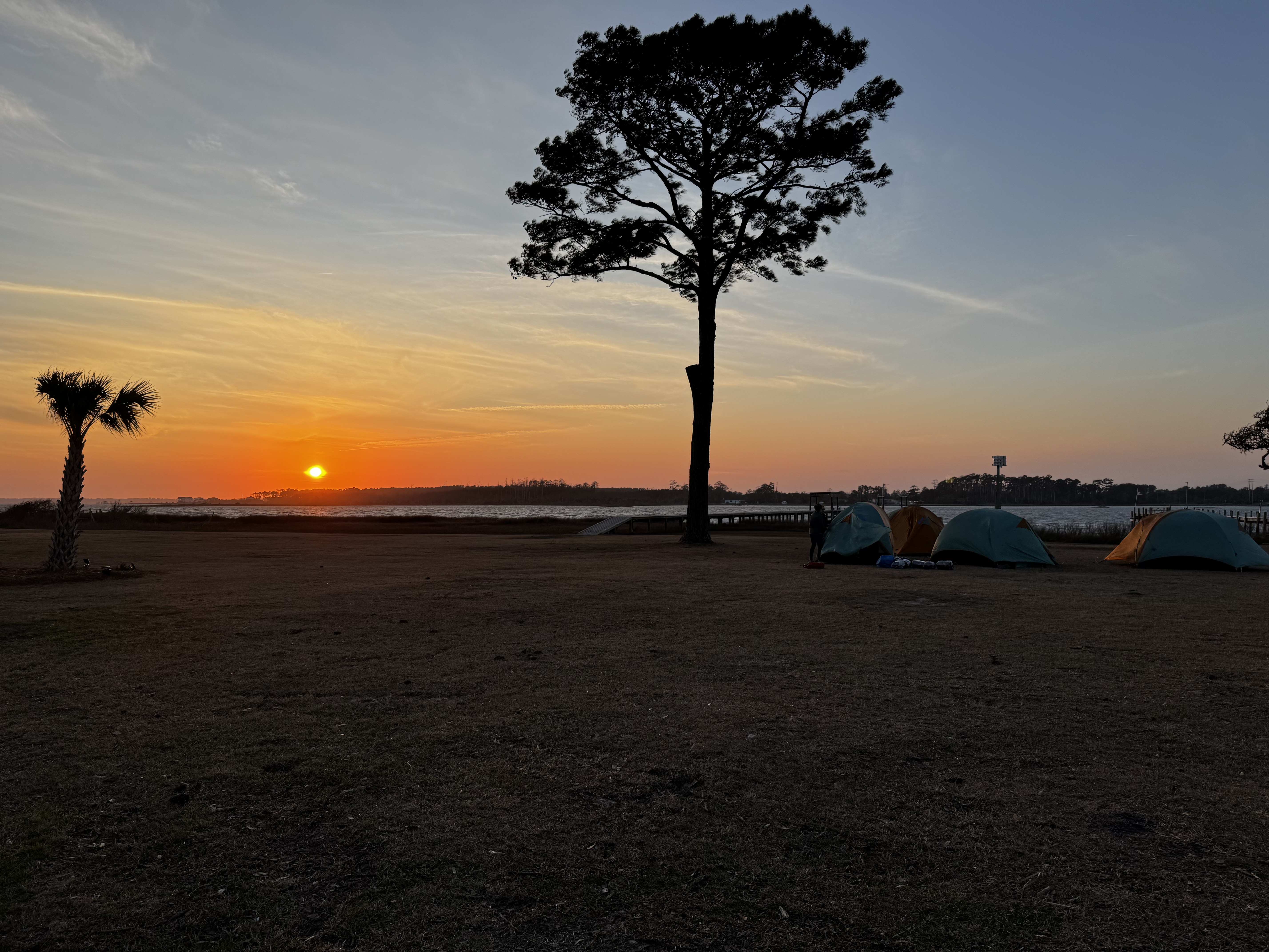 sunset on the last night