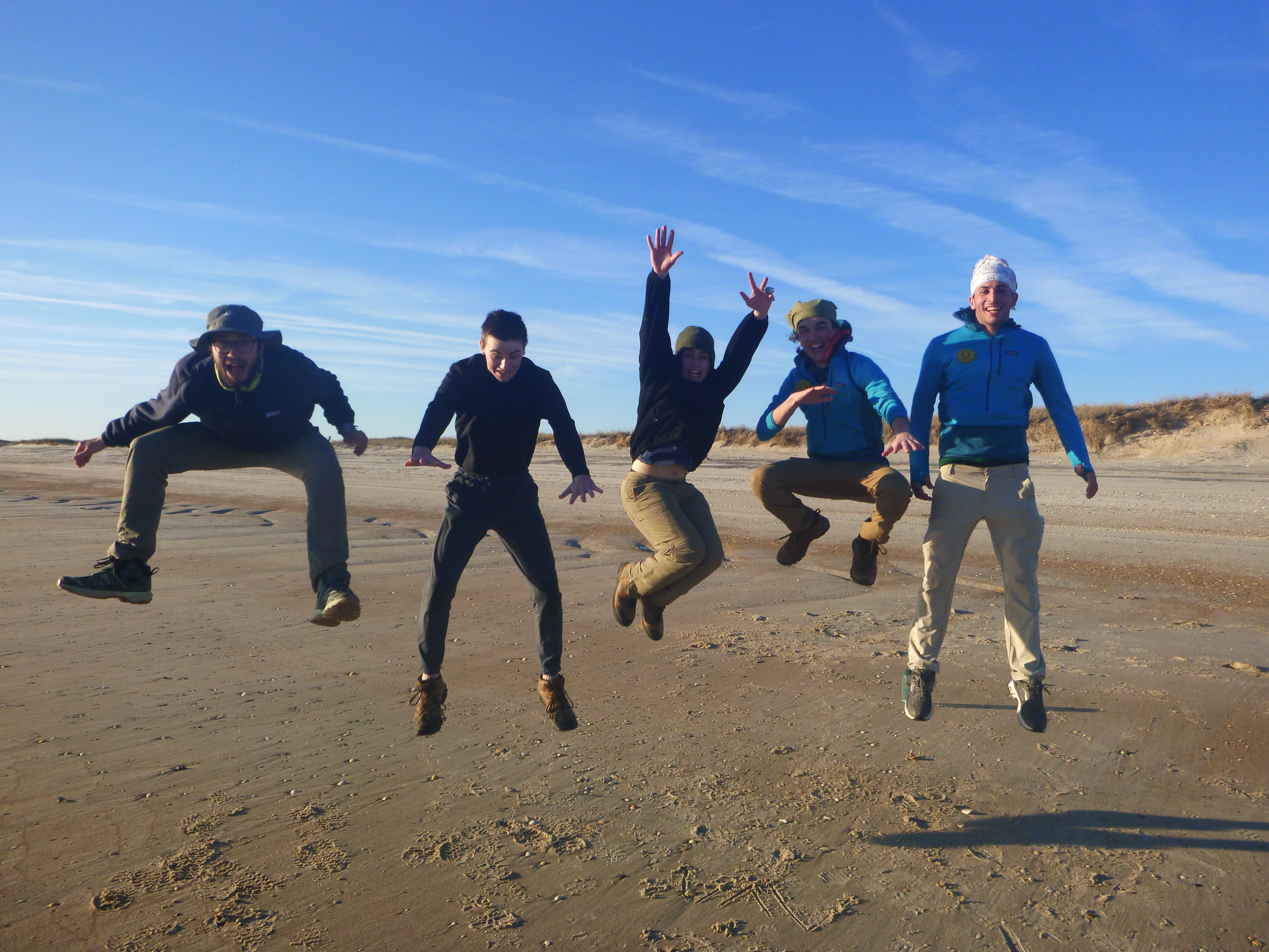 The group takes a leap of faith.